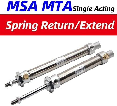 YUZZI MSA16X25SCA MTA20X50 Кръгъл цилиндър с пружина единно действие MSA25X75SCA Возвратная пружина MTA32X50SCA MSA40X25 Пружинен въвеждане на 1 бр. (Цвят: SCA с ход 40 мм, размер: MSA40)