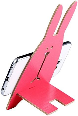 Направи си САМ Сладък Заек Дървена Многоугольная Универсална Поставка За Телефон на Притежателя на Мобилен Телефон Настолна Поставка стойка За Таблет ipad iPhone