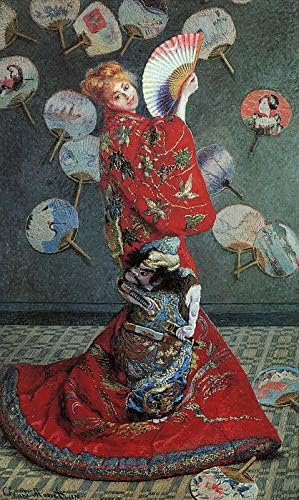 $80-$ 1500 Ръчно Рисувани учители, Художествени Академии - Художествени Картини Японската Камила Моне в Японски костюм за