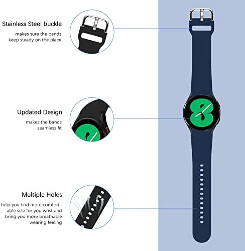 10 X каишка, съвместим с Samsung Galaxy Watch 4 Лента 40 мм 44 мм, Galaxy Watch classic 4 Каишка 42 мм и 46