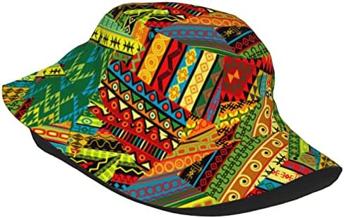 Африканска етническа племенен стил шапки кофа за жени, мъже и компактен шапка от Слънцето мода Рибар шапка през