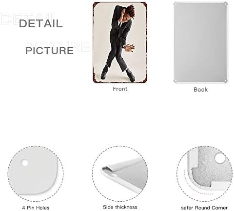 Музикален албум Джон Batiste Jazz Singer с Метални вывесками размер 12x8 инча - Украсете стените на обложки на музикални албуми за любителите на музиката