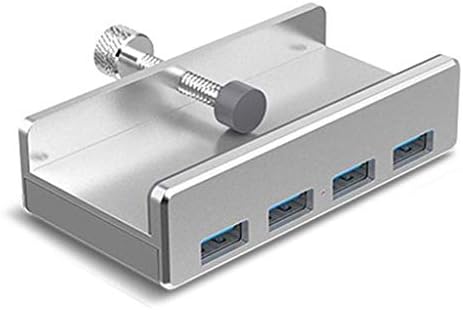 MBBJM Алуминиев, 4-Портов Многофункционално USB 3.0 Clip-Type C USB ХЪБ за настолни лаптопи Клип Range
