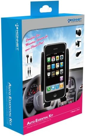 Набор от KONNET Auto Essential Kit - Шест в едно за iPhone 4S, 4, 3Gs, 3G, iPhone и iPod Touch, Nano, Classic