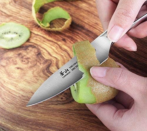 Cangshan N1 Series 1020380 Нож За Нарязване на Зеленчуци от ковано желязо с Немска Стомана с 3,5-Инчов нож
