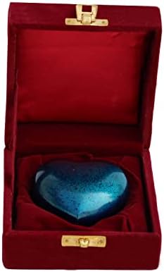 SCEXPORTS Медни Мини урни на паметта за кремация Forever за човешкото праха Красиви Малки урни цвят Синьо на сърцето