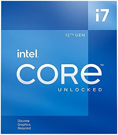 Настолен процесор Intel Core i7-12700KF с 12 ядра (8P + 4E) честота до 5,0 Ghz, отключени чипсет серия LGA1700 600