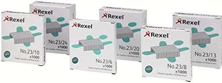 Телбод Rexel №23/13 мм повишена здравина за Подвързване до 90 листа, да се Използва с Степлерами повишена здравина Кутия с 1000 броя, 2101053, брой 90 броя (пакет 1)