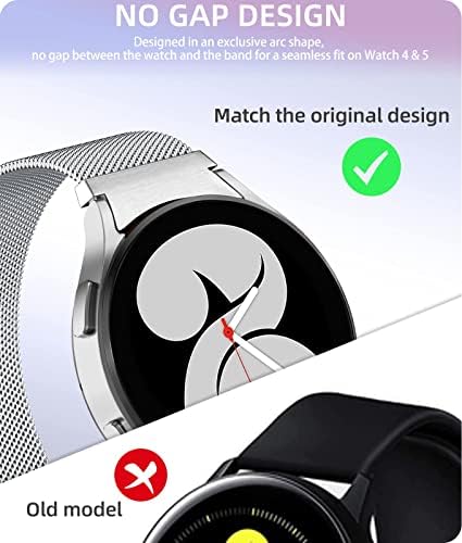 Метални въжета Zedoli, без разлика, съвместим с Samsung Galaxy Watch 5 40 мм 44 мм / Samsung Galaxy Watch