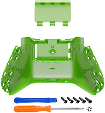 Изключително Прозрачна Зелена Изработени по поръчка Долната обвивка с капак на отделението за батерията на контролера на Xbox серия X & S, Замяна на Задния панел Напра