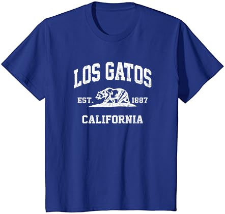 Тениска Los Gatos California CA в ретро спортен стил на щата Калифорния