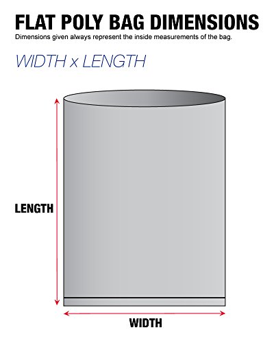 Tape Logic TLPB480W Плоски найлонови торбички размер на 2 на хиляда, 9 x 12, бяла (опаковка от по 1000 бройки)