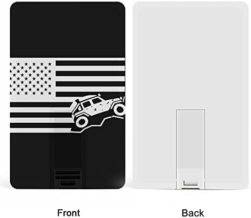 Американски Флаг Внедорожная Кредитна Карта USB Flash Персонализирана Карта с Памет Key Storage Drive 32G