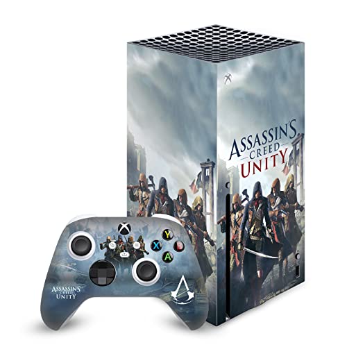 Дизайн на своята практика за главата Официално Лицензирана Корица за игра Assassin ' s Creed Vinyl Стикер Unity Key Art Детска Стикер на кожата, която е Съвместима с конзолата Xbox Seri