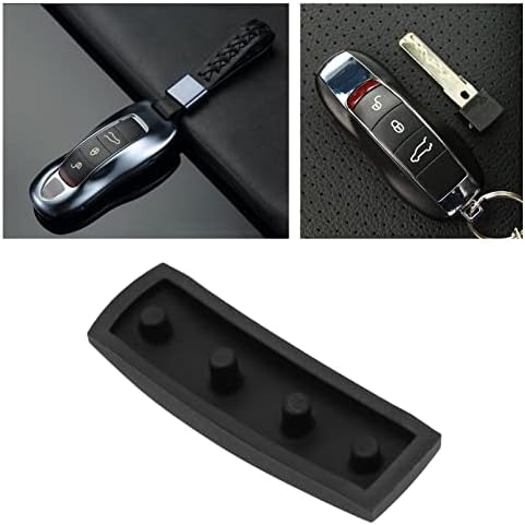 Автомобилна 3-Бутон Гумена Тампон за дистанционно ключ, Съвместима с Лют/Macan Auto Remote Key Fob, работа на смени