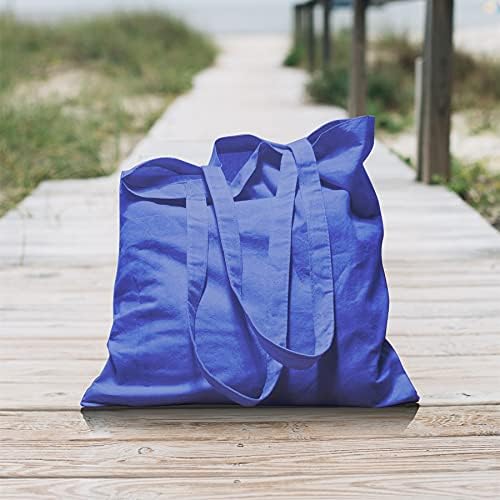 Ecoyin 12 Опаковки Многократно Памучна чанта-тоут, Памучен чанта Среден размер за пазаруване на продукти, подаръци,