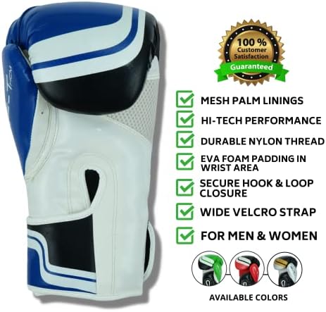 Боксови ръкавици KVL за тренировки - Спортни ръкавици с тежка чанта за начинаещи и професионалисти - Са идеални