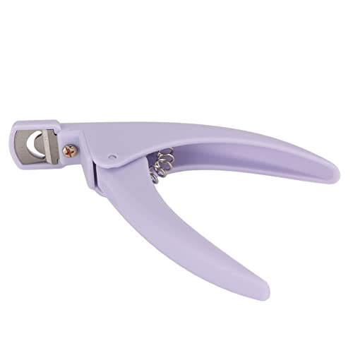 Нож за върховете на ноктите, остра ергономична безопасна акрилна машина за рязане на нокти за дома (лилаво)