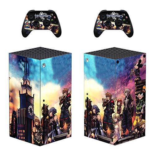 Комплект кожи за конзолата Xbox Series X и 2 контролери FELIPE SEIJI на VIOLETA - Kingdom Hearts – Винил за