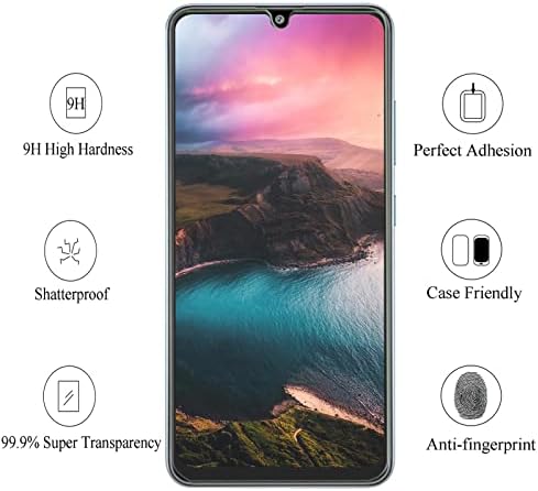 Opevoil [3 опаковки] е Предназначен за Samsung Galaxy A11, защитен слой от закалено стъкло, твърдост 9H, защита от надраскване,