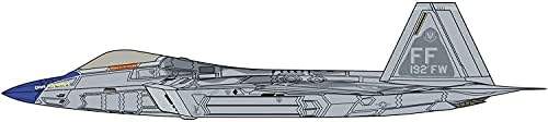Версия на Хасегава - 1:48 F-22 Raptor със синьо в горната част на носа им