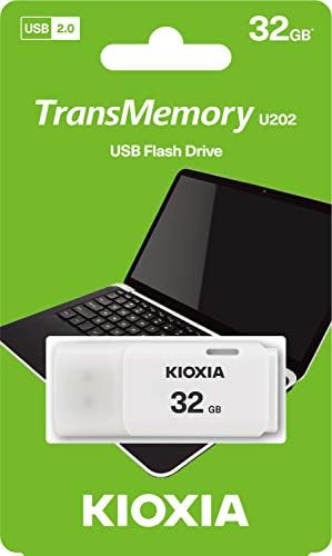 Флаш памет Kioxia 32GB USB USB 2.0 TransMemory U202 LU202W032GG4 Бял