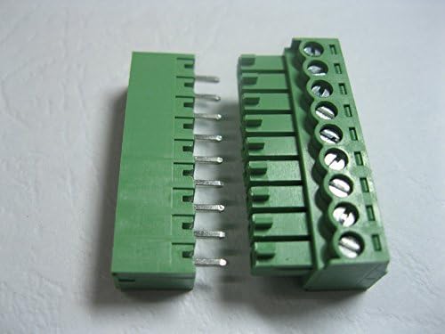 40 бр пряк между пръстите 9pin Конектор/way със стъпка 3,81 мм Жак за Винтови Клеммной подложки Зелен Цвят, Plug Вид, със