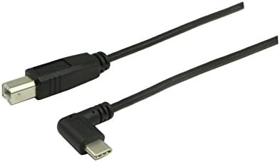 Кабел за принтер тип C, zdyCGTime под прав ъгъл от 90 градуса USB 2.0 Тип C (USB-C)-Тип B (USB-B) Кабел за