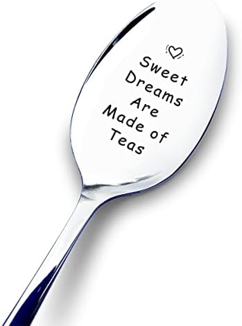 Сладки сънища са Изработени от Чаена лъжичка в кутия за подарък - Забавни подаръци за Любителите на чай - най-Добрата