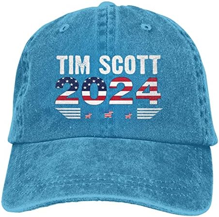 Бейзболна Шапка Тим Скоттса на Президентските избори 2024 Година, Регулируем Бейзболна Шапка Републиканците, Мъжки И Дамски