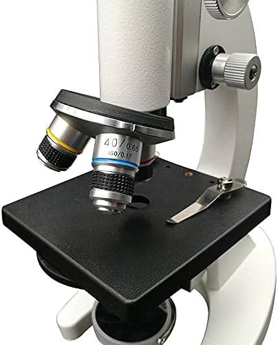 Монокуляр Guadang Биологичен Микроскоп 1600X HD Микроскоп с Долната Лампа Лабораторен Микроскоп, който е Съвместим с учащите,