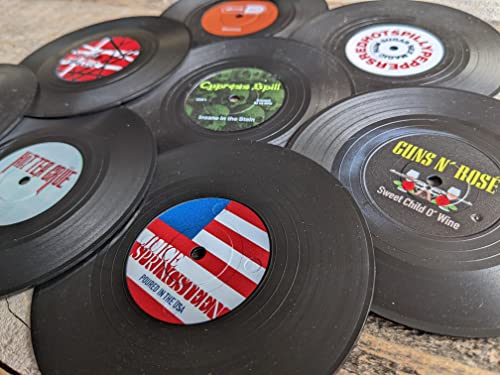 Ретро Vinyl Плоча Забавна Игра на думи, Името на Влакчета, Определени с дървена притежателя на Въртящия се Плот