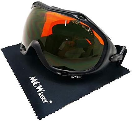 MCWlaser Лазерни Защитни Очила OD5 +, 190-540nm / 800-1700nm Yag, Син, зелен Лазер и UV очила за защита на очите при 445 нм, на 450 нм, 532 nm, 808 nm 980 нм, 1064 nm, 1080nm