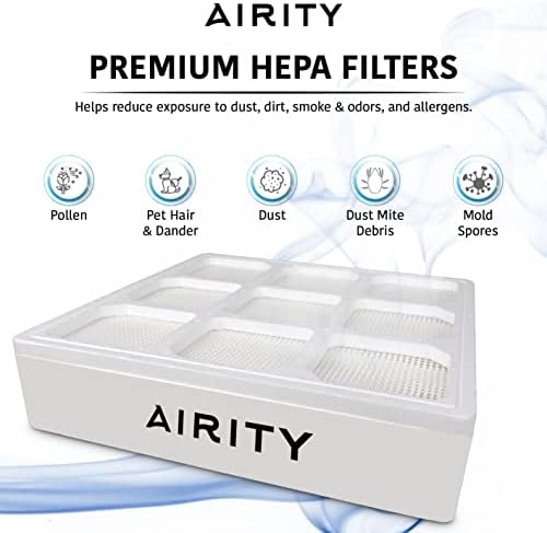 Комплект сменяеми филтри Airity за Пречистване на въздуха серия IQAir HealthPro | Комплект от 3 филтри
