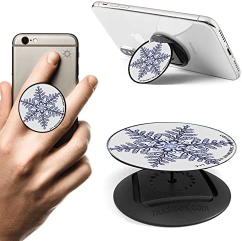 Поставка за мобилен телефон Snowflake Phone Grip е подходяща за iPhone, Samsung Galaxy и много други