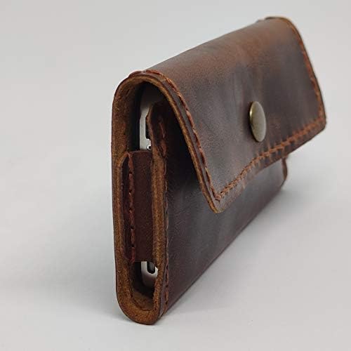 Чанта-кобур от естествена кожа за Motorola Moto Г-7 Плюс Калъф за вашия телефон ръчна изработка от естествена