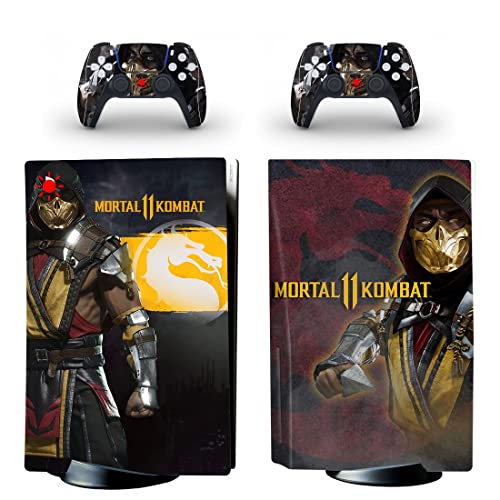 За PS4 SLIM - Игра Ninja Mortal Best War Kombat X Стикер на корицата на PS4 или PS5 За конзолата PlayStation 4 или 5 и контролери