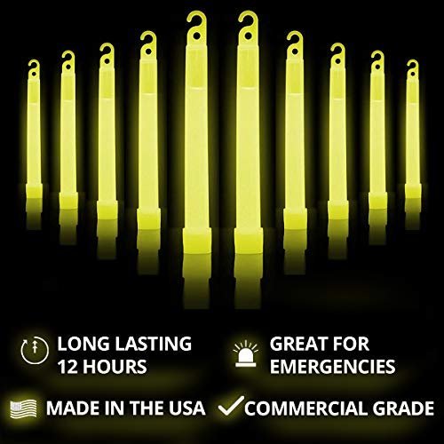 Аварийните светещи пръчки Cyalume Yellow - високо качество на 6-инчови светещи пръчици за оцеляване SnapLight