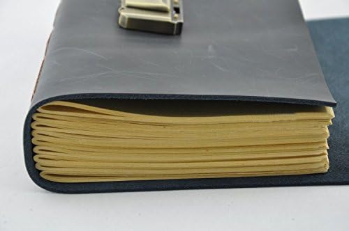Списание Preeyawadee от естествена кожа, дебел таен дневник с ключ и код на паролата 18 см 13 см на 4,5 см