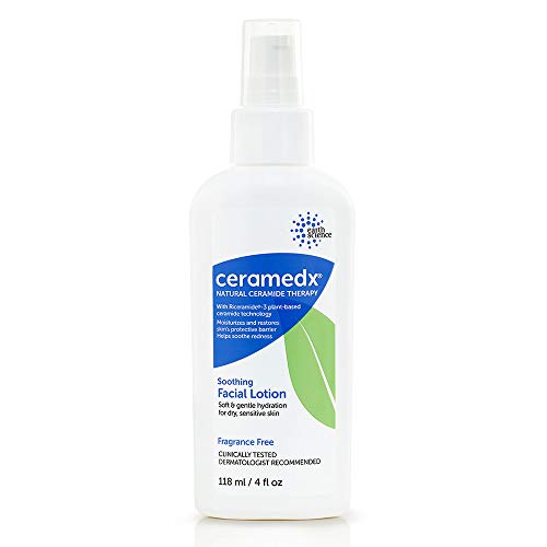 Ceramedx – Успокояващ лосион за лице | Натурален Керамидный лосион за суха, Чувствителна кожа | Без жестокост, Вегетариански и без ароматизатори | 4 ет. унция (3)