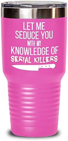 Serial Killer Tumbler Забавен Позволете ми да Ви Изкуши със Своите Знания за филма на ужасите Серийни убийци Истински
