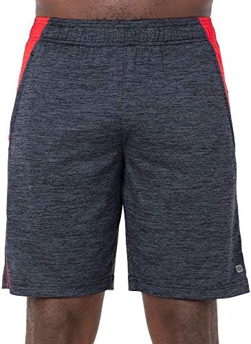 Слой 8 Мъжки къси Панталони от 2 опаковки, Спортни бързо съхнещи Плетени Шорти За тренировки/Сън с джобове с Дължина