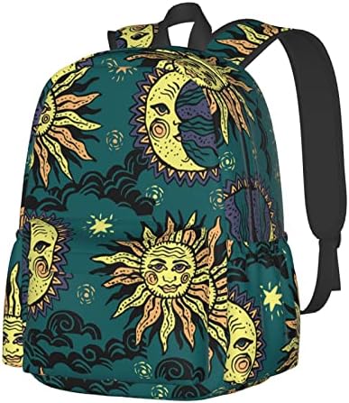 Ученическа Раница за лаптоп, Чанта за носене в Колежа, всеки ден Трайни Леки Пътни Спортни Раници, Съвместими с Trippy Слънцето