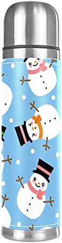 Бутилка за минерална вода с с анимационни Снеговиком - термос от неръждаема стомана с изолация (момичета / момчета)