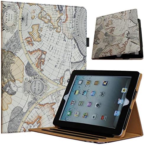 Калъф JYtrend за iPad 10,2 9-ти на 8-то и 7-то поколение с многоугольной стойка за преглед, smart-калъф-книжка с джоб, автоматично