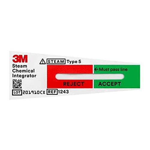3M Health Care МММ 1243A500 отговаря на стандарта SteriGage Chemical Интегратор за контрол на опаковката (опаковка от 500