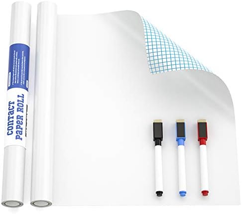 Nicpro Стикер за бяла дъска със сухо стиранием Стикер на стената, на 17,7 X 78,7 (6,5 фута), Самозалепваща Хартия