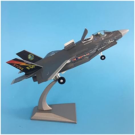Модели на самолети 1:72 Подходящи за реактивен изтребител F35B Метална модел самолет F-35 Lightning II, Лят Метален самолет Коллекционный Графичен дисплей (Цвят: A)