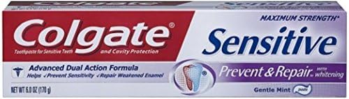 Избелваща паста за зъби Colgate Sensitive за профилактика и възстановяване, 6 унции (опаковка от 3 броя)