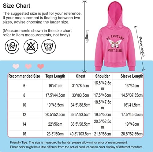 YUUMIN/Детски Пуловер за Момичета, Hoody с Дълги Ръкави и Принтом Пеперуди, Жилетки, Блуза, за неофициално Облекло